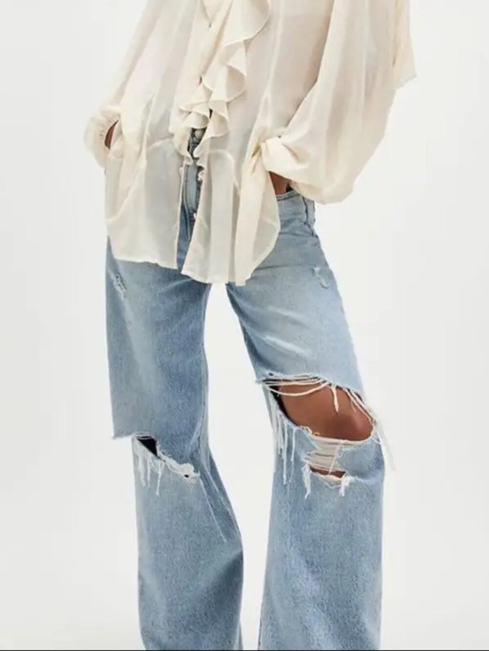 NWT Ruffle Bohemian Rhapsody Blouse